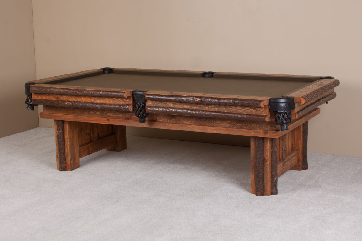 Sawtooth Hickory Pool Table